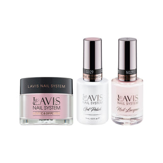  LAVIS 3 in 1 - 029 Roseate Cordial - Acrylic & Dip Powder, Gel & Lacquer by LAVIS NAILS sold by DTK Nail Supply