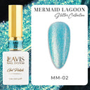 LAVIS MM 12 Colors - Gel Polish 0.5oz - Mermaid Lagoon Glitter Collection by LAVIS NAILS sold by DTK Nail Supply