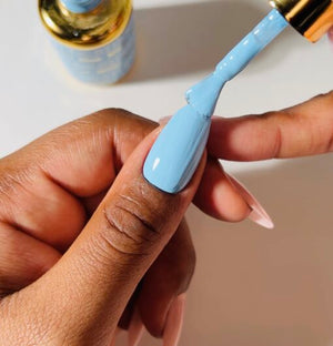  DND DC Gel Nail Polish Duo - 031 Milky Blue by DND DC sold by DTK Nail Supply