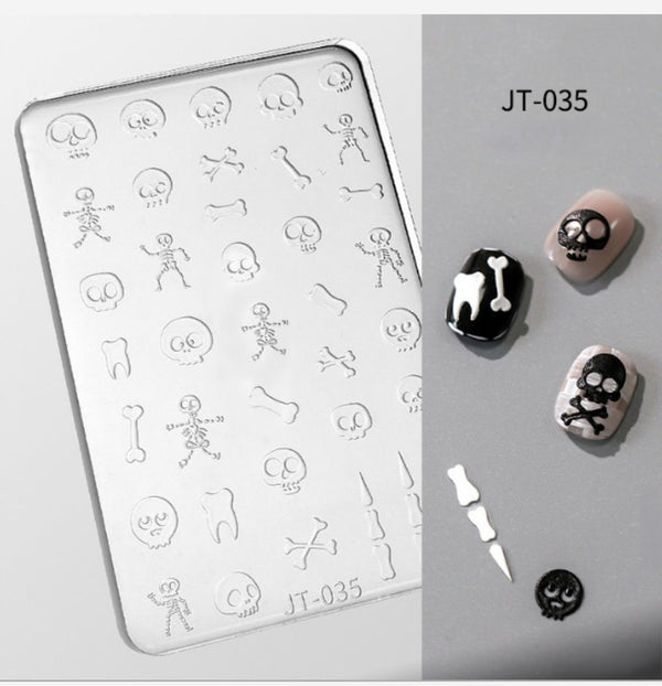 BUNDLE & SAVE: 7 Silicone Nail Mold JT + 2 Plaster Gel + FREE 1 Tweezer