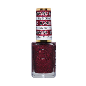 DND DIVA Nail Lacquer - 035 Sip N' Glitz by DND Diva sold by DTK Nail Supply
