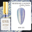 LAVIS MM 12 Colors - Gel Polish 0.5oz - Mermaid Lagoon Glitter Collection by LAVIS NAILS sold by DTK Nail Supply