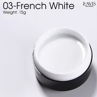 LAVIS J03 - Builder Gel In The Jar 15g - French White
