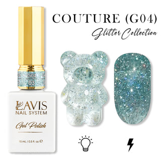  LAVIS Glitter G04 - 03 - Gel Polish 0.5 oz - Couture Collection by LAVIS NAILS sold by DTK Nail Supply
