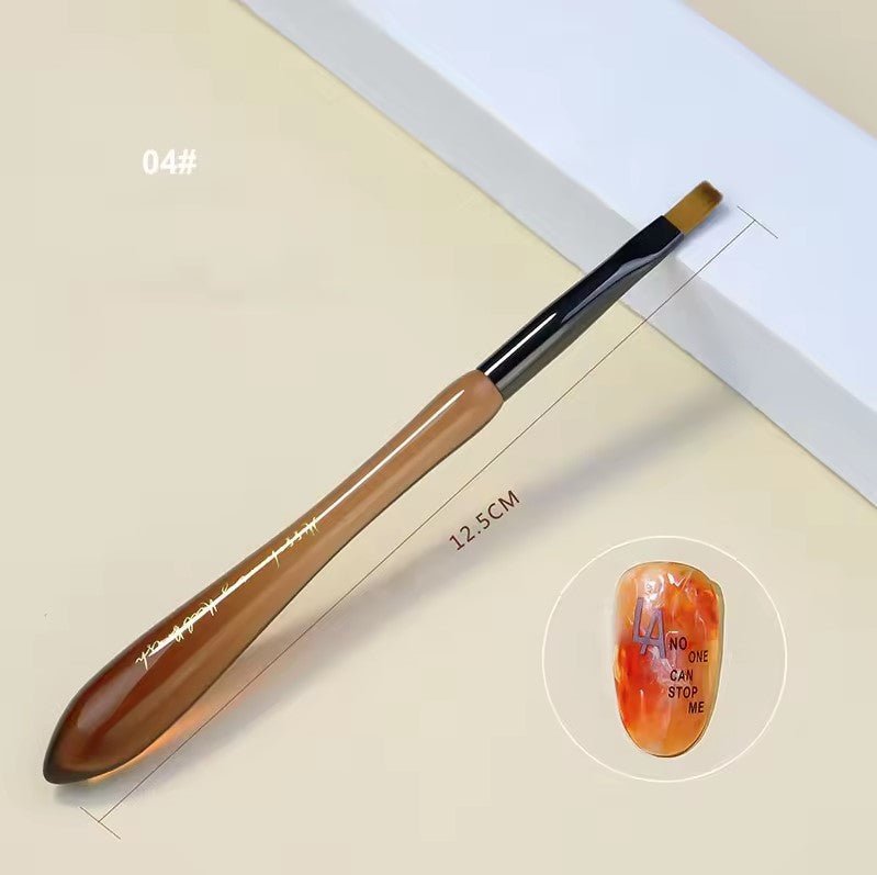 04 Flat Head Brush - DTK Nail Supply