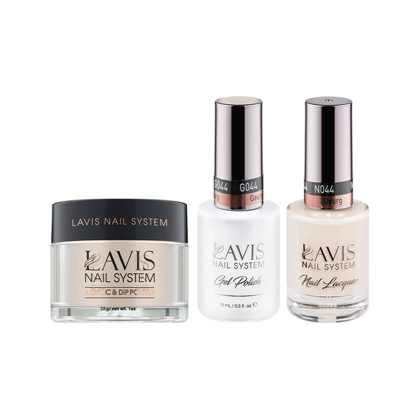  LAVIS 3 in 1 - 044 Geurg - Acrylic & Dip Powder, Gel & Lacquer by LAVIS NAILS sold by DTK Nail Supply