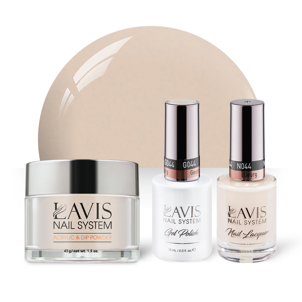  LAVIS 3 in 1 - 044 Geurg - Acrylic & Dip Powder, Gel & Lacquer by LAVIS NAILS sold by DTK Nail Supply