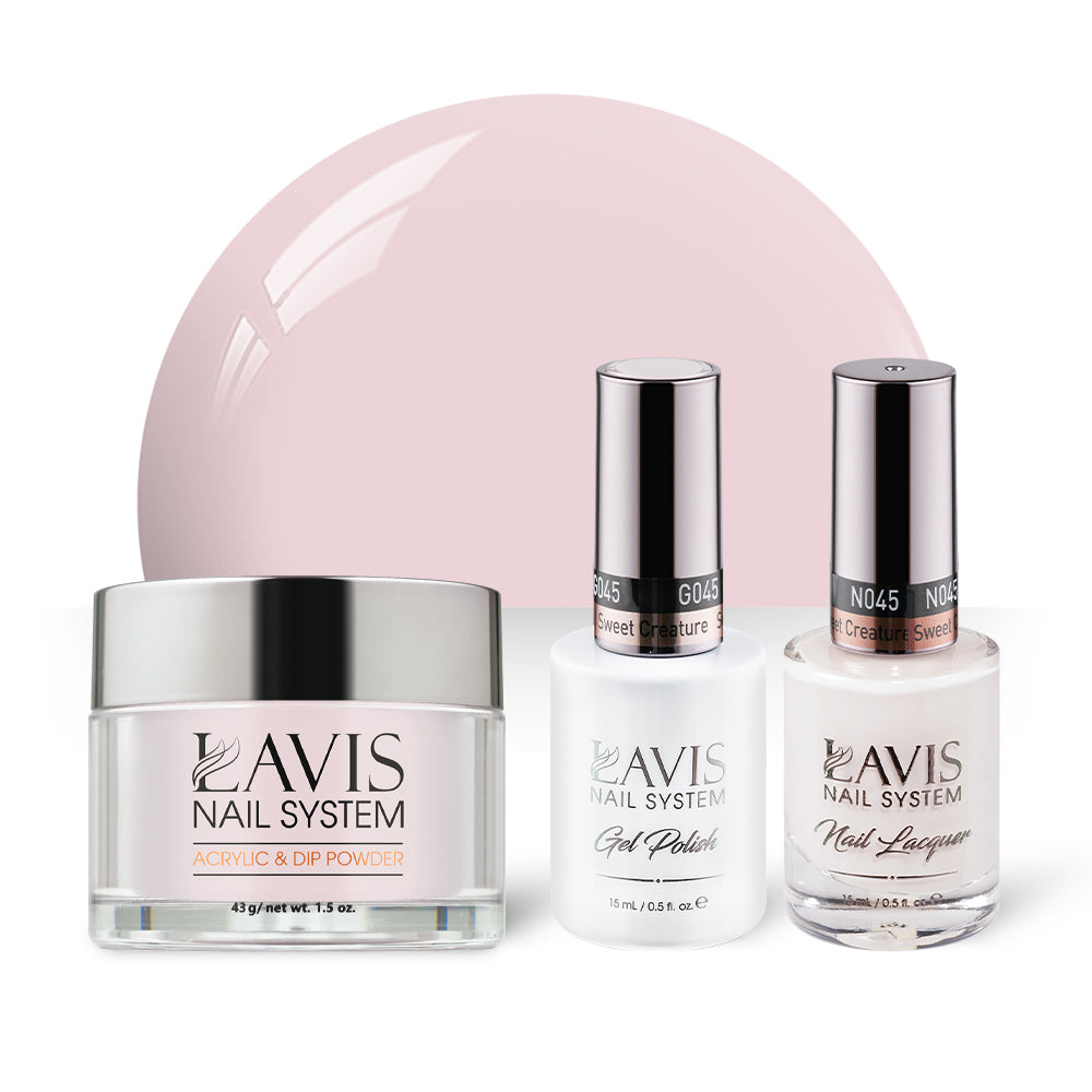  LAVIS 3 in 1 - 045 Sweet Creature - Acrylic & Dip Powder, Gel & Lacquer by LAVIS NAILS sold by DTK Nail Supply