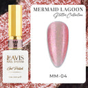 LAVIS MM 12 Colors - Gel Polish 0.5oz - Mermaid Lagoon Glitter Collection by LAVIS NAILS sold by DTK Nail Supply
