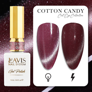 LAVIS Cat Eyes CE10 - 05 - Gel Polish 0.5 oz - Cotton Candy Collection by LAVIS NAILS sold by DTK Nail Supply