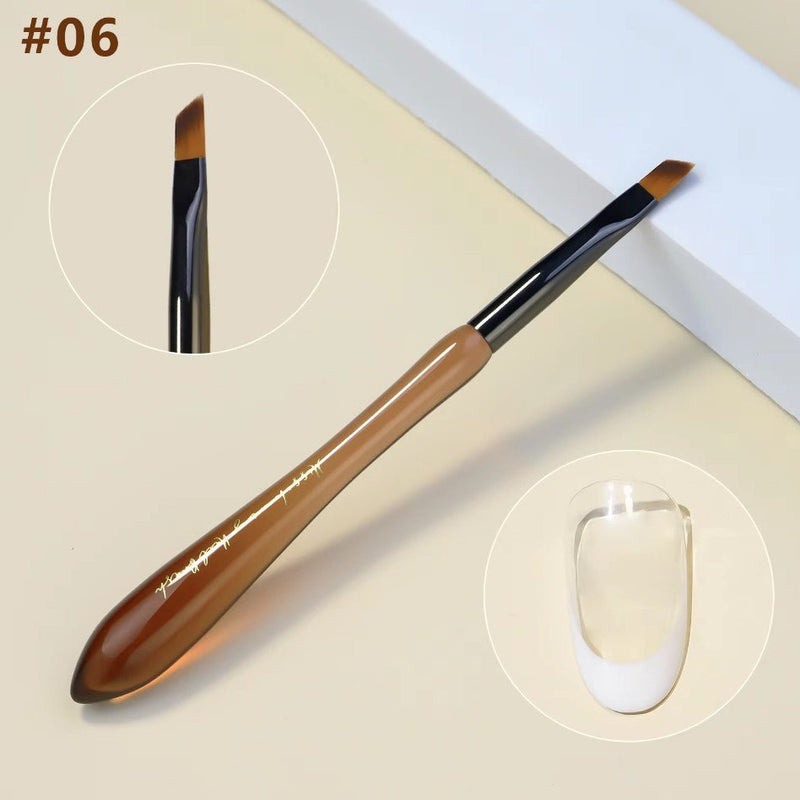06 Oblique Brush - DTK Nail Supply