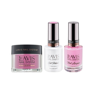  LAVIS 3 in 1 - 063 Hold Me Tightly - Acrylic & Dip Powder, Gel & Lacquer by LAVIS NAILS sold by DTK Nail Supply