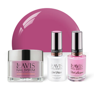  LAVIS 3 in 1 - 063 Hold Me Tightly - Acrylic & Dip Powder, Gel & Lacquer by LAVIS NAILS sold by DTK Nail Supply