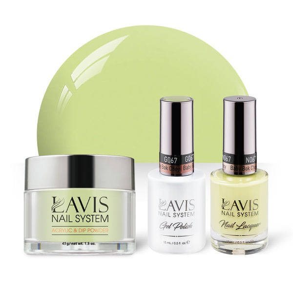  LAVIS 3 in 1 - 067 Baby Bok Choy - Acrylic & Dip Powder, Gel & Lacquer by LAVIS NAILS sold by DTK Nail Supply