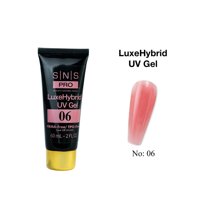 SNS Pro LuxeHybrid UV Gel - 06 - HEMA & TPO Free - 60ml - DTK Nail Supply