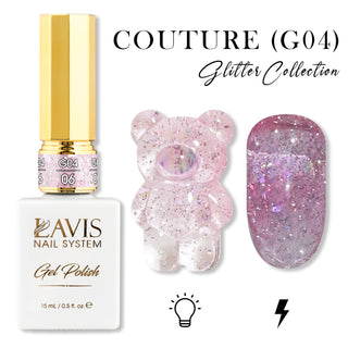  LAVIS Glitter G04 - 06 - Gel Polish 0.5 oz - Couture Collection by LAVIS NAILS sold by DTK Nail Supply
