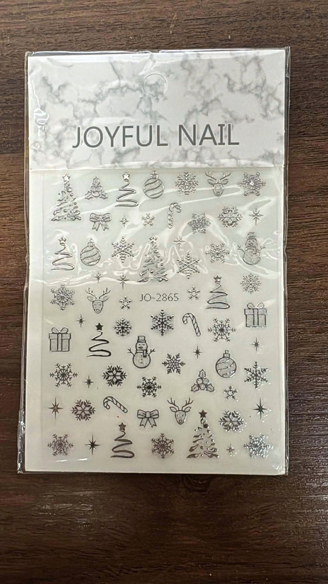 Nail Art Stickers JO-2865 Silver