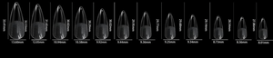 LDS - 24 Stiletto Long Half Matte Nail Tips (Full Cover) (Box of 600PCS)