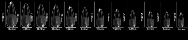 LDS - 24 Stiletto Long Half Matte Nail Tips (Full Cover) (Box of 600PCS)