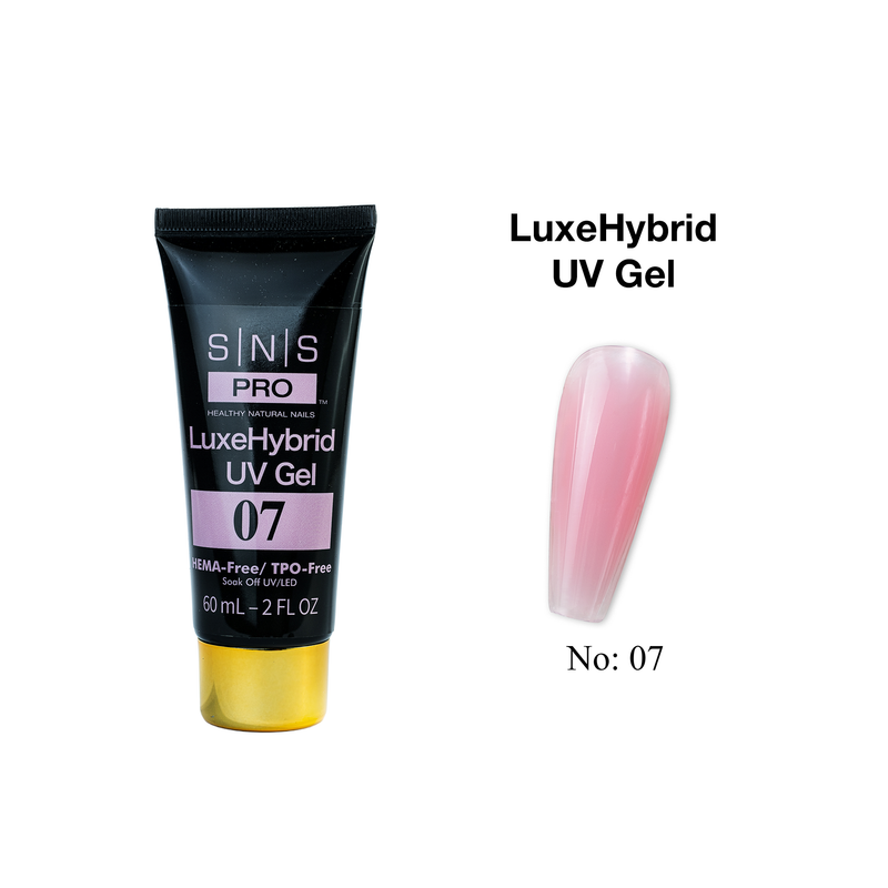 SNS Pro LuxeHybrid UV Gel - 07 - HEMA & TPO Free - 60ml - DTK Nail Supply