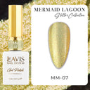 LAVIS MM 12 Colors - Gel Polish 0.5oz - Mermaid Lagoon Glitter Collection by LAVIS NAILS sold by DTK Nail Supply