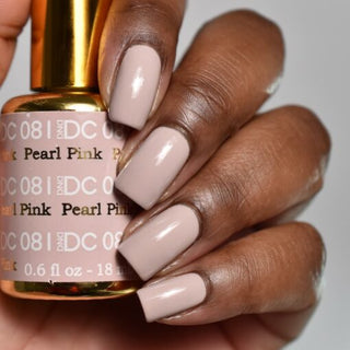  DND DC Gel Nail Polish Duo - 081 Gray Colors - Pearl Pink by DND DC sold by DTK Nail Supply