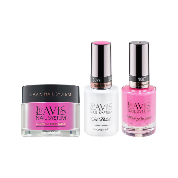  LAVIS 3 in 1 - 087 Broccoli Knockoli - Acrylic & Dip Powder, Gel & Lacquer by LAVIS NAILS sold by DTK Nail Supply