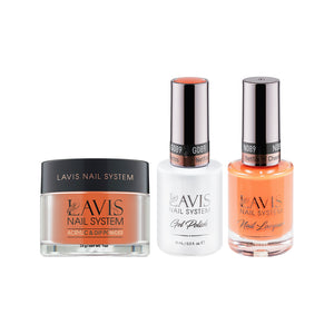  LAVIS 3 in 1 - 089 Netflix 'n' Cheetos - Acrylic & Dip Powder, Gel & Lacquer by LAVIS NAILS sold by DTK Nail Supply