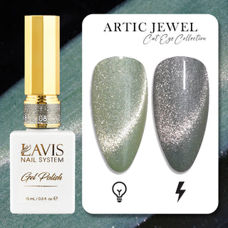  LAVIS Cat Eyes CE12 - 08 - Gel Polish 0.5 oz - Artic Jewel Collection by LAVIS NAILS sold by DTK Nail Supply