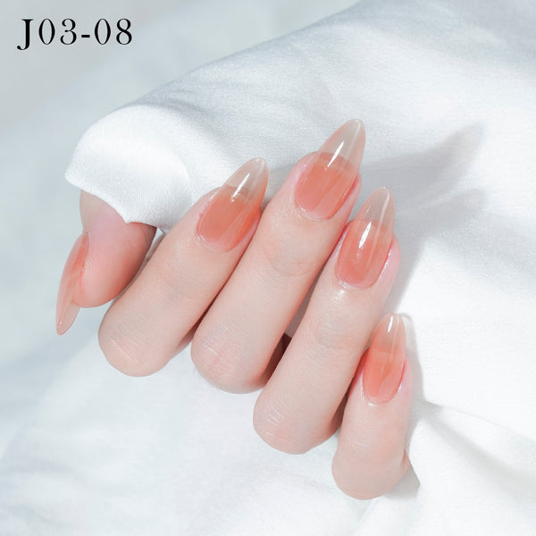 Jelly Gel Polish Colors - Lavis J03-08 - Bare With Me Collection by LAVIS NAILS sold by DTK Nail Supply