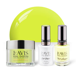  LAVIS 3 in 1 - 090 Neon Banana - Acrylic & Dip Powder, Gel & Lacquer by LAVIS NAILS sold by DTK Nail Supply