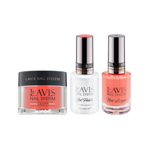  LAVIS 3 in 1 - 096 Watermelon Sugar High - Acrylic & Dip Powder, Gel & Lacquer by LAVIS NAILS sold by DTK Nail Supply