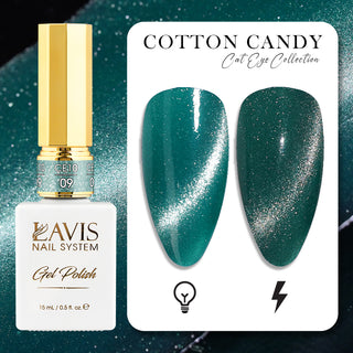 LAVIS Cat Eyes CE10 - 09 - Gel Polish 0.5 oz - Cotton Candy Collection by LAVIS NAILS sold by DTK Nail Supply