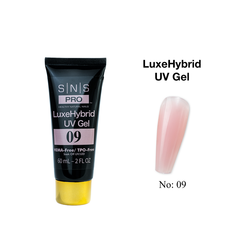 SNS Pro LuxeHybrid UV Gel - 09 - HEMA & TPO Free - 60ml - DTK Nail Supply
