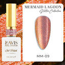 LAVIS MM 12 Colors - Gel Polish 0.5oz - Mermaid Lagoon Glitter Collection by LAVIS NAILS sold by DTK Nail Supply