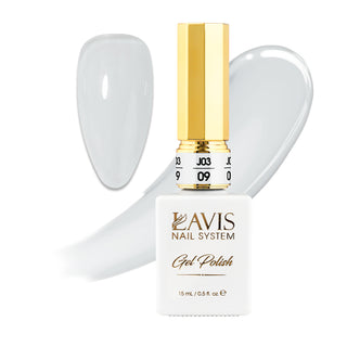 Jelly Gel Polish Colors - Lavis J03-09 - Bare With Me Collection by LAVIS NAILS sold by DTK Nail Supply