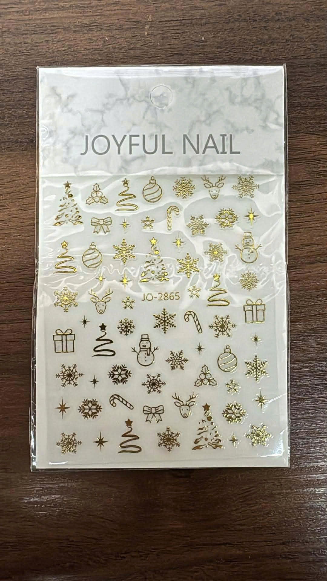 Nail Art Stickers JO-2865 Gold