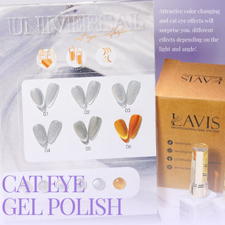 LAVIS Rainbow Cat Eye Gel - Universal Cat Eye Collection by LAVIS NAILS sold by DTK Nail Supply