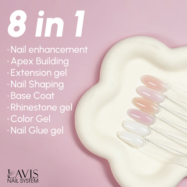 LAVIS Builder Gel 2 - Part 2 Set 18 Colors (B19 - B36) - Gel Polish 15ml