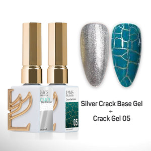 LAVIS Crack Gel 05 + Silver Crack Base Gel - 0.5 oz