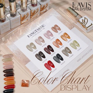 LAVIS Cat Eyes CE15 - Set 12 Colors - Gel Polish 0.5 oz - Fangtastic Collection