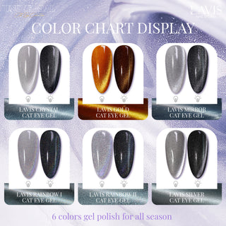 LAVIS Gold Cat Eye Gel - Universal Cat Eye Collection by LAVIS NAILS sold by DTK Nail Supply