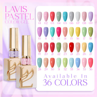 LAVIS LX3 - 22 - Gel Polish 0.5 oz - Pastel Flow Collection