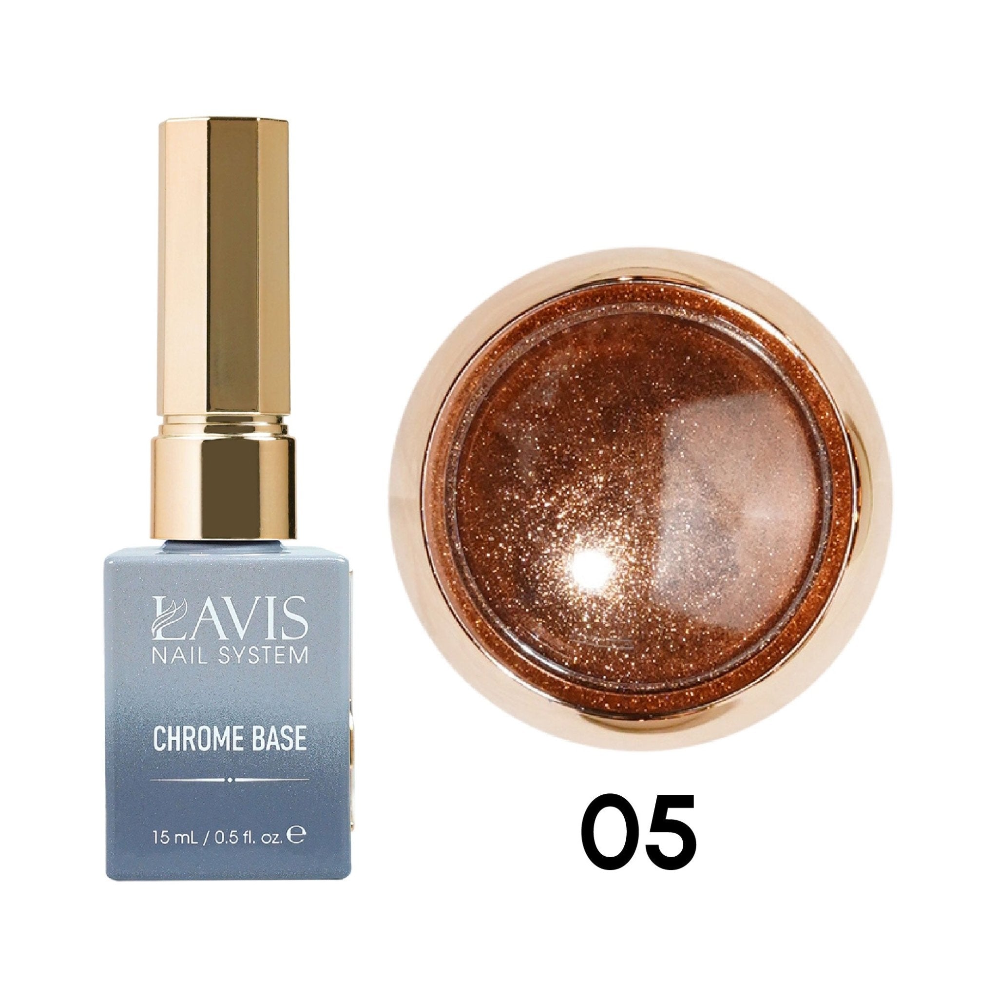 1 Set Lavis Chrome Base & Classic Chrome - DTK Nail Supply