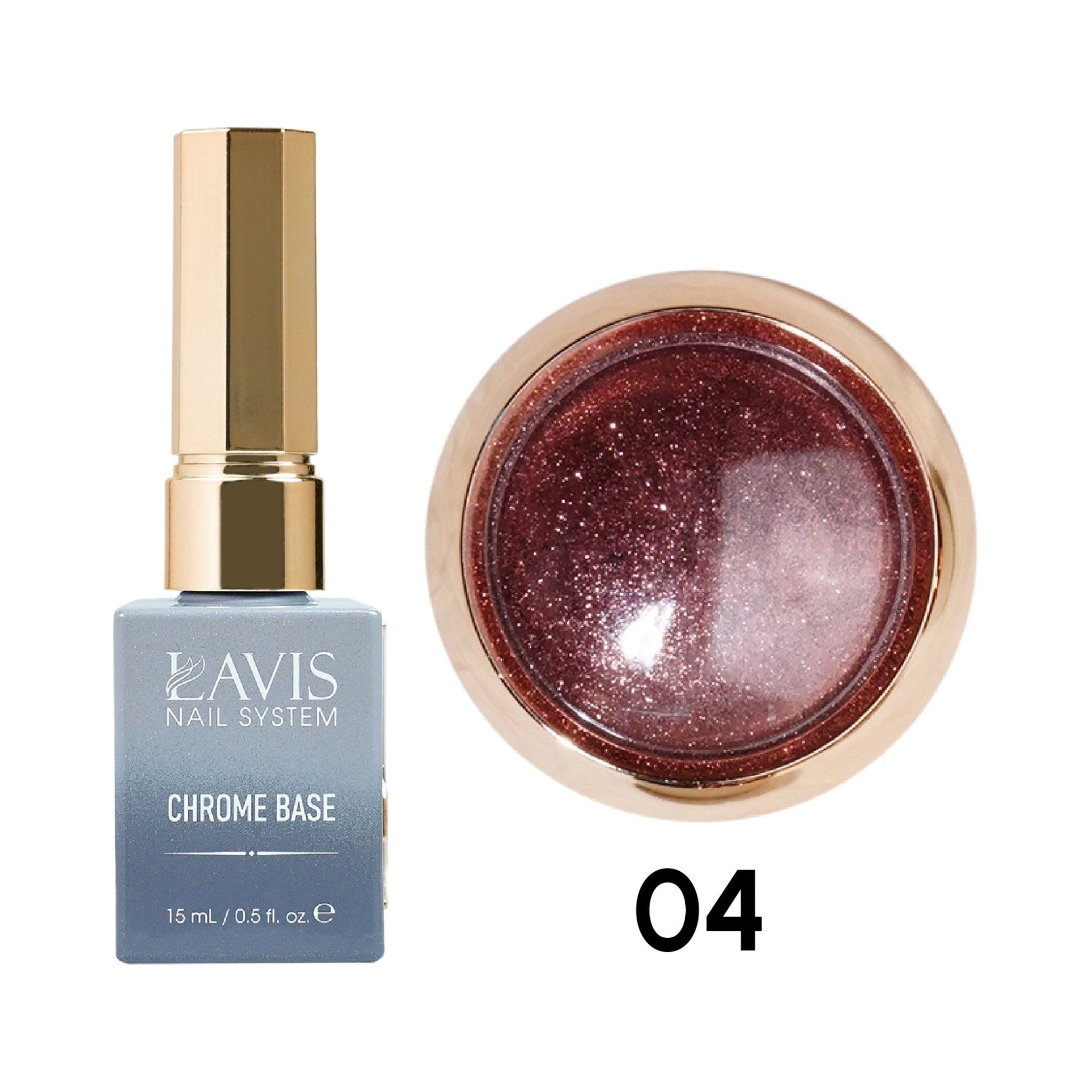 1 Set Lavis Chrome Base & Classic Chrome - DTK Nail Supply