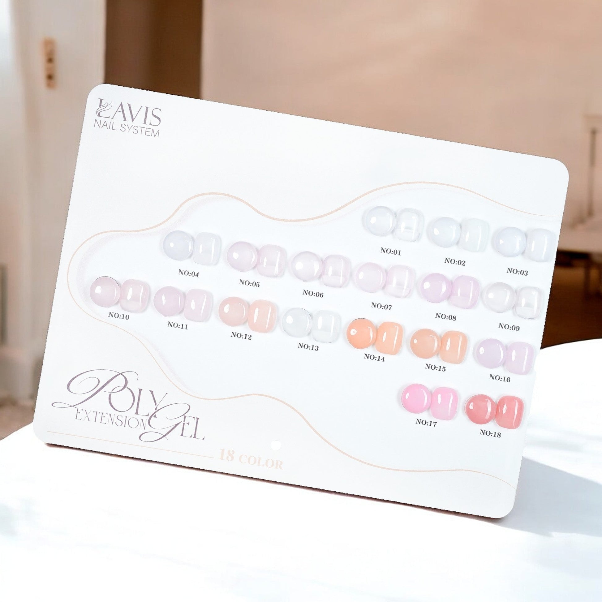 1 Set Lavis Poly Gel 60ml - 18 Colors