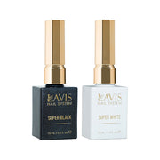 1 Set Lavis Super Black & White - DTK Nail Supply