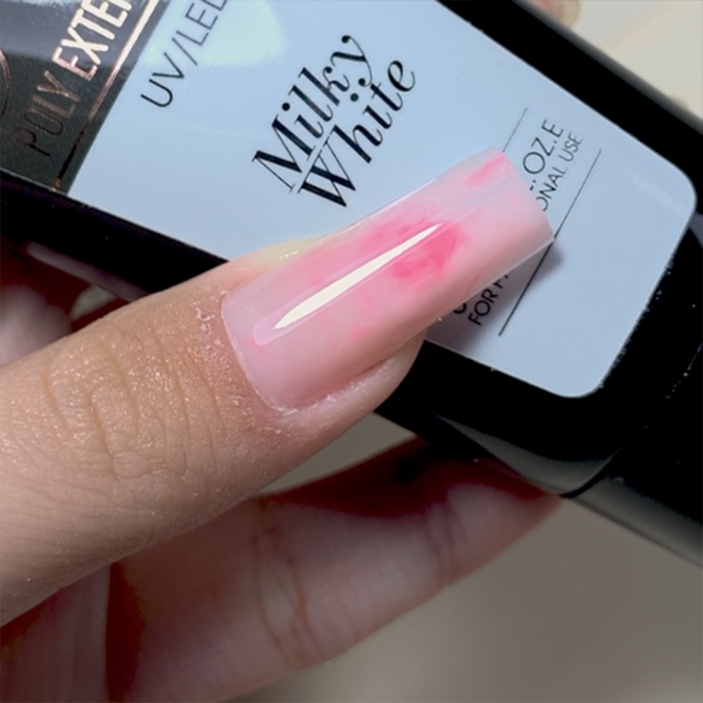 DTK Nail Supply - Authentic LAVIS NAILS LAVIS 02 Milky White - New Poly Extension Gel UV/LED 30ml for wholesale salon use