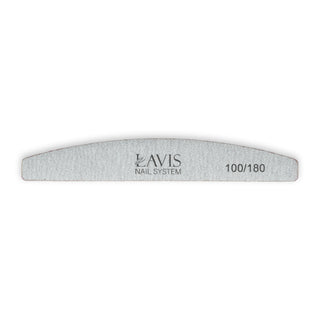 Lavis 50Pcs Halfmoon Nail Files 100/180