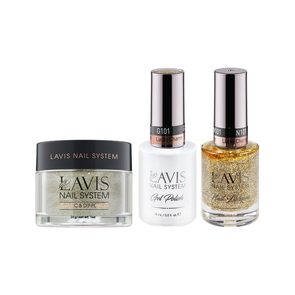  LAVIS 3 in 1 - 101 Lucky Charm - Acrylic & Dip Powder, Gel & Lacquer by LAVIS NAILS sold by DTK Nail Supply